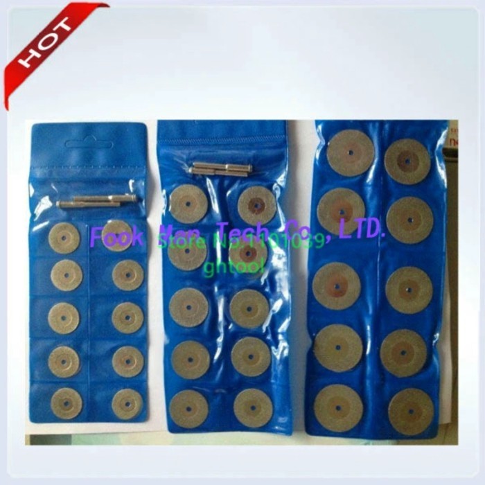 Abrasive Cutting Disc Diamond Disc for Cutting 10pcs Discs and 2pcs Mandrels Glass Jewelry Cutting