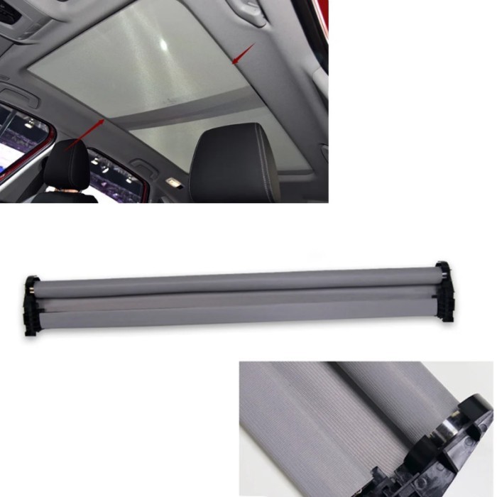 For BMW X1 F48 F45 F46 2016-2018 Sun Roof Roller Curtain Cover Blind Visor Gray Car Dome Window Sun