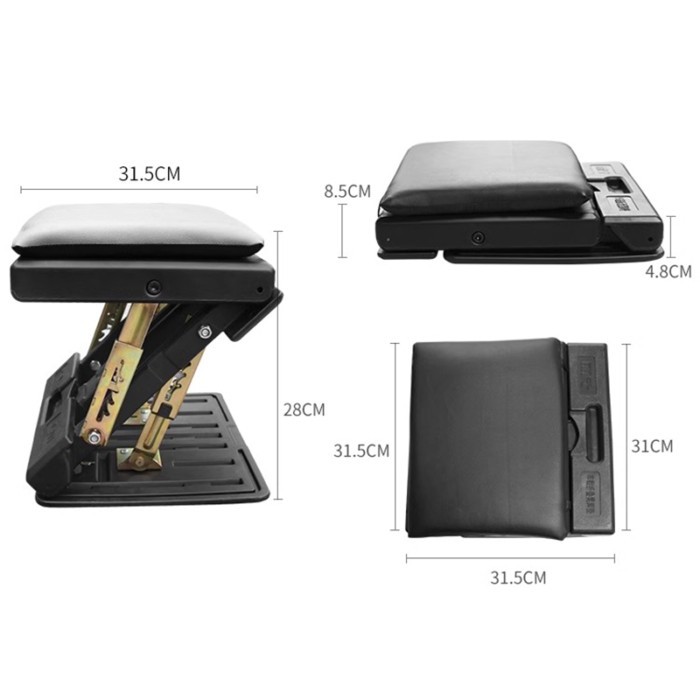 Car leg rest, rear seat modification, leg rest, foot pedal, leg drag, business car foot rest, footr