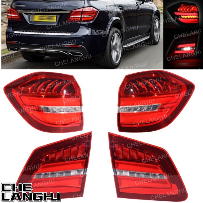 LED Tail Light For Benz GLS X166 GLS 350d GLS400 GLS500 AMG GLS 63 2015 2016 2017 2018 2019 Car Acc