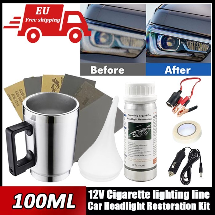 Car Accessories Headlight Repair Polish Kit Car Headlight Restoration Kit Headlamp Anti-Scratch Det