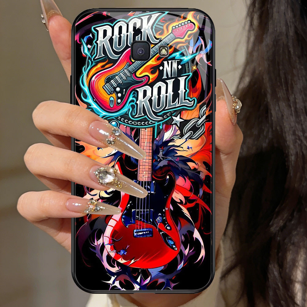 TT-11 แฟชั่น Rock Band Casing hp glass Samsung Note 9 J7 J4 Core J6 FE S25 S24 Prime Pro Plus Ultra