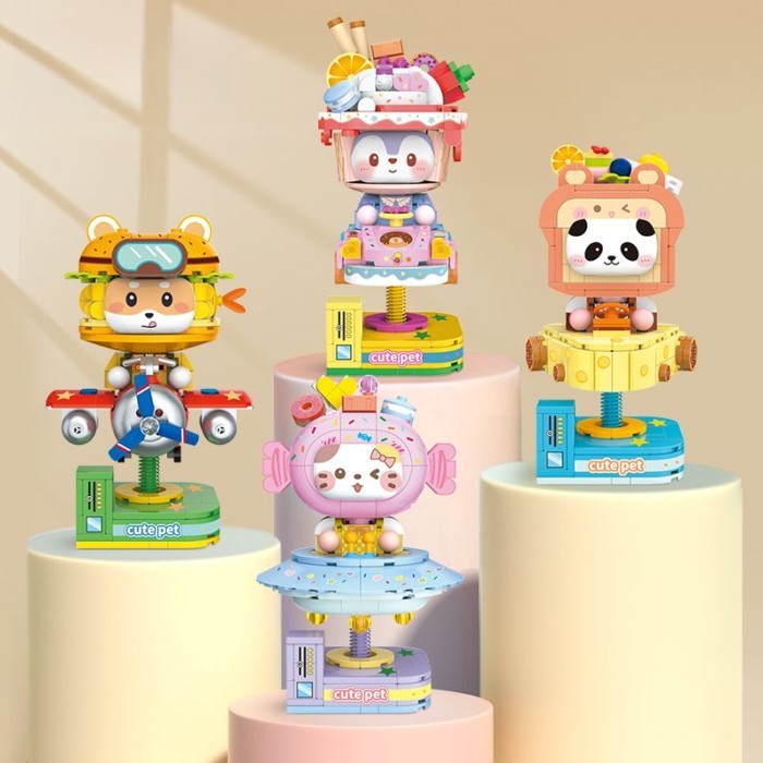 เข้ากันได้กับอิฐ LEGO Shake-up ของเล่นเพื่อการศึกษาสำหรับเด็กแบบจำลองอนุภาคขนาดเล็ก DIY ประกอบเครื่