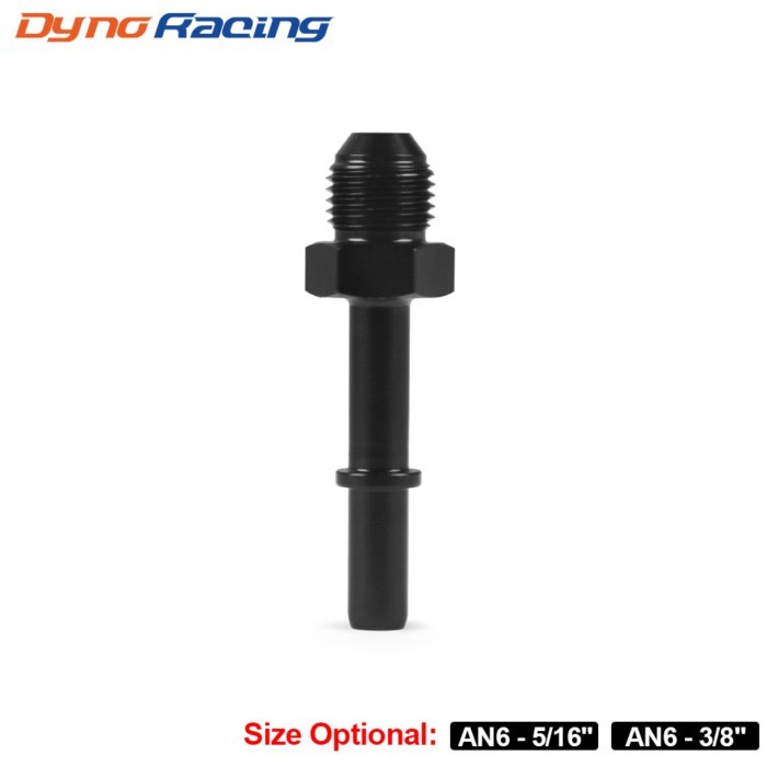 Quick Connect AN6 6AN AN-6 AN6 To 5/16" AN6 To 3/8" Male EFI Fuel Line Rail Adapter Black