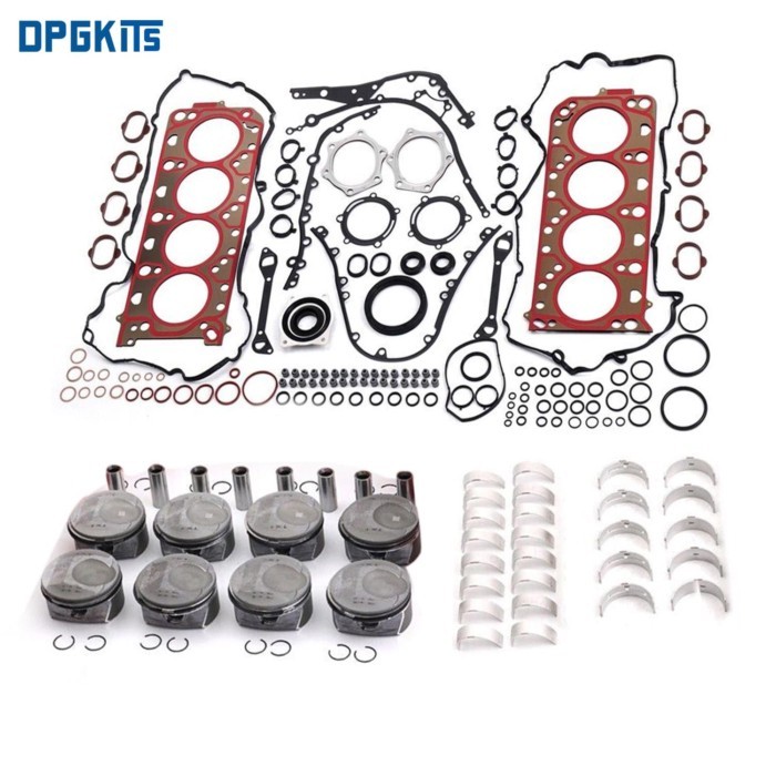 Engine Overhaul Rebuild Pistons Gaskets Kit 94810304824 For Porsche Cayenne S GTS 9PA 92A Panamera