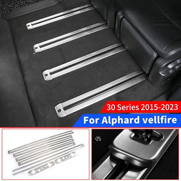 Track Trim Seat Slide Highlight Strip for 2015-2023 Toyota Alphard Vellfire 30 Interior Modificatio