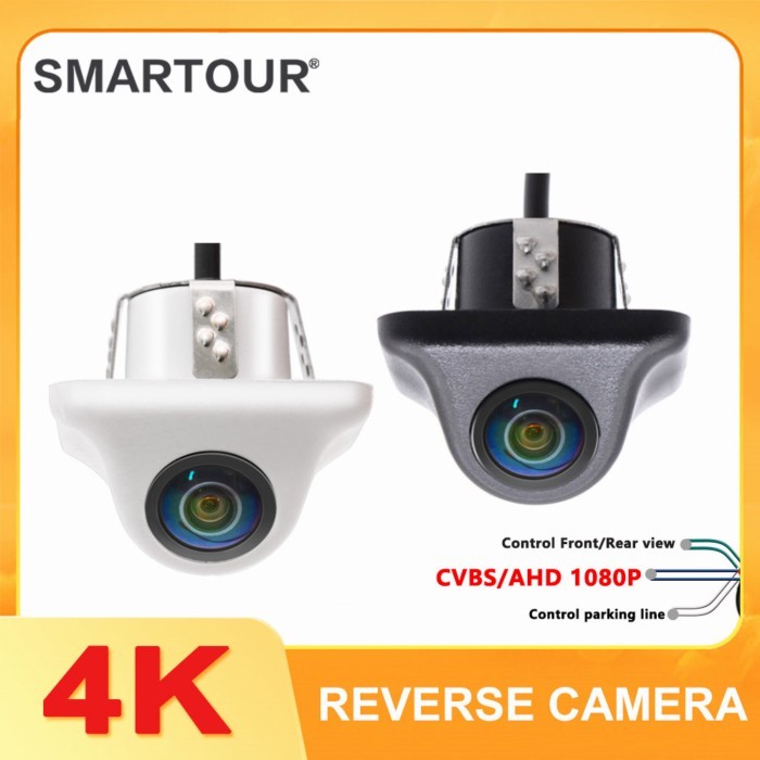 SMARTOUR 180 degrees 4K 1920x1080P Car Rear View Camera Fisheye Lens AHD NTSC Format HD Night Visio