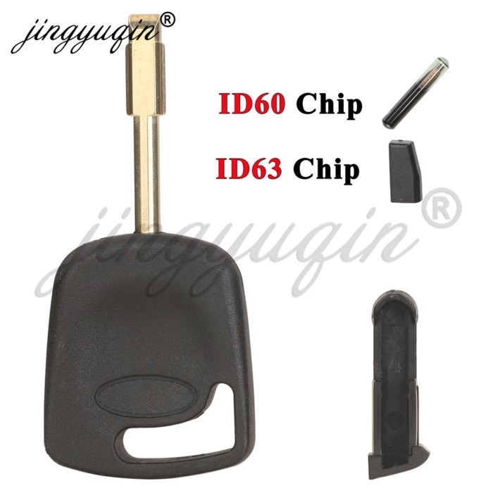 jingyuqin ID60 4D63 Transponder Chip Car Key For Ford Focus Mondeo KA Jaguar XJ8 Transit Connect Bl