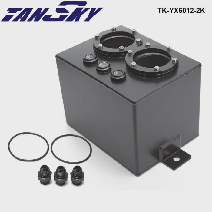 3L Dual BILLET ALUMINUM FUEL SURGE TANK / SURGE TANKS W/O 044 FUEL PUMP TK-YX6012-2K