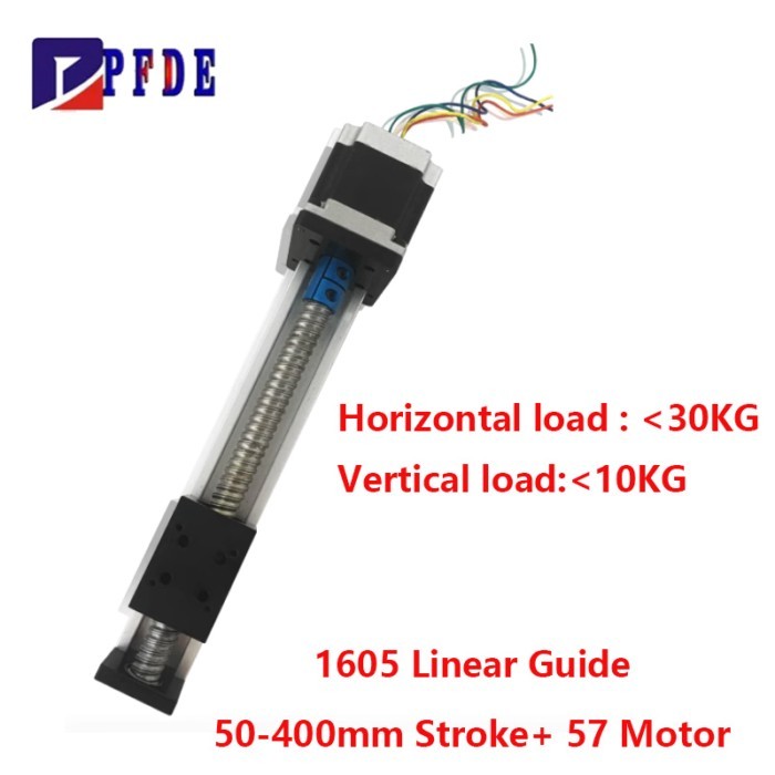 CNC Manual Linear Shaft Actuator Module Table SFU1605 Ball Screw Linear Guide Motion Rail Slide Str