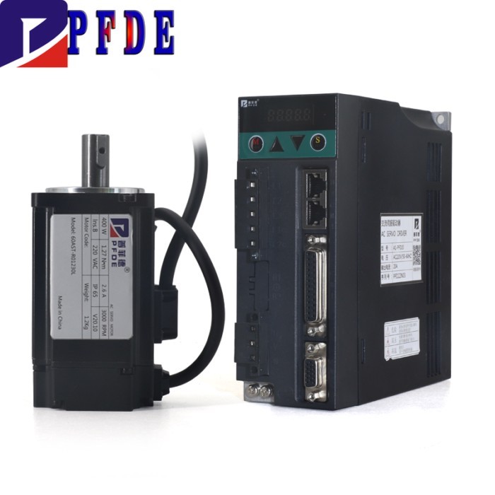 60ST-M01330LBX 400W 1.27N 3000RPM Magnetic Servo Motor + Driver Kit AC 220V Single-Phase Ac Drive D