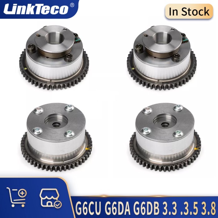 4pcs Engine Parts CVVT Camshaft Gear Set Kit 3.3 3.5 3.8 L G6CU G6DA G6DB 99-20 For HYUNDAI ix55 XG