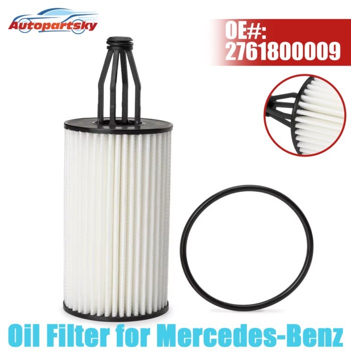 High Quality Engine Oil Filter W/ O-ring 2761800009 A2761800009 OX814D For Mercedes-Benz C300 E400