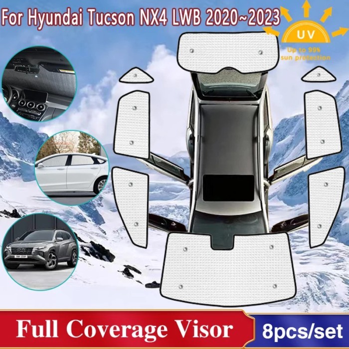 Car Windshield Sunshades For Hyundai Tucson NX4 LWB 2021 2022 2023 Accessories Side Windows Prevent