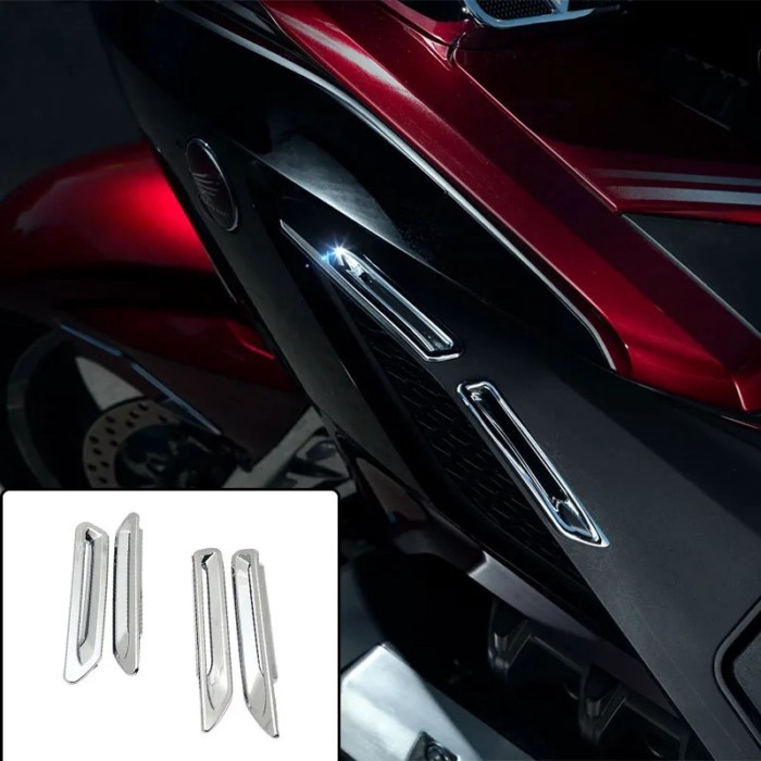 4Pcs Motorcycle Radiator Slot Vent Trim Motorcycle Decoration Parts For Honda Goldwing GL1800 F6B G