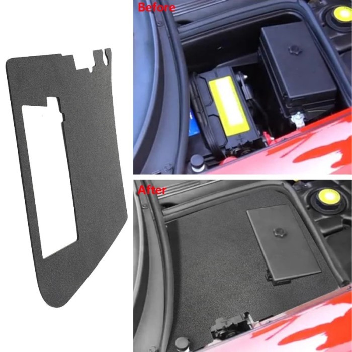 For C5 Corvette Battery Den Cover Plate For Chevrolet Corvette 1997-2004 2001 02 ABS Car Accessorie