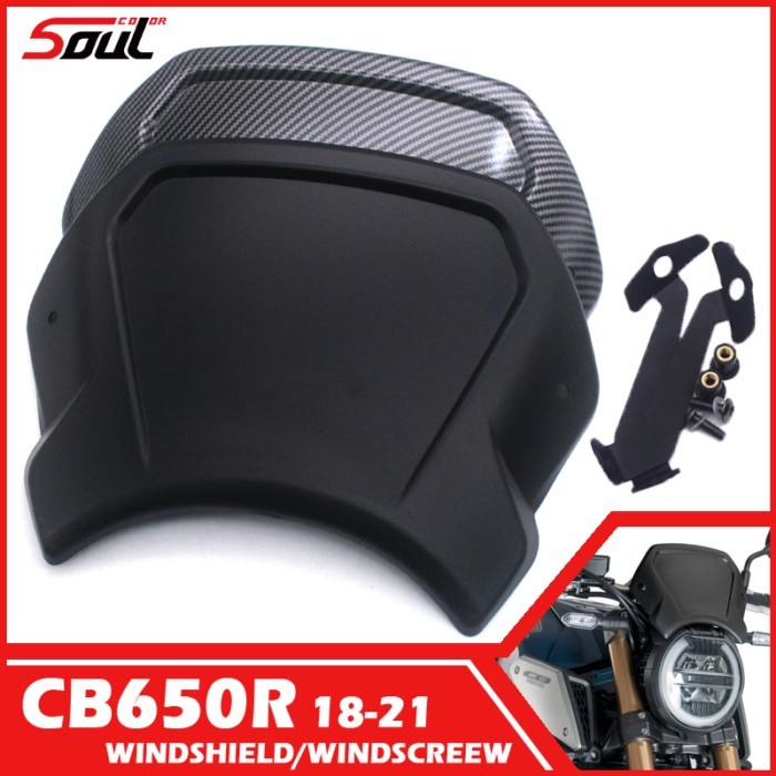 Motorcycle Windscreen Windshield Visor Frontal Plate Fits For HONDA CB650R NEO SPORTS CAFE 18 19 20