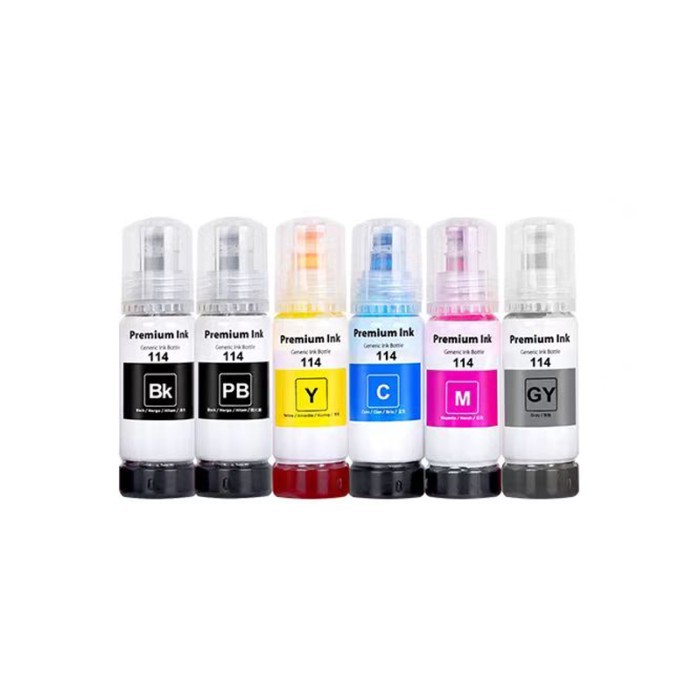 T114 114 ink Compatible Color Water Based Bottle Refill Bulk Ink T114 for Epson Ecotank ET-8500 ET-
