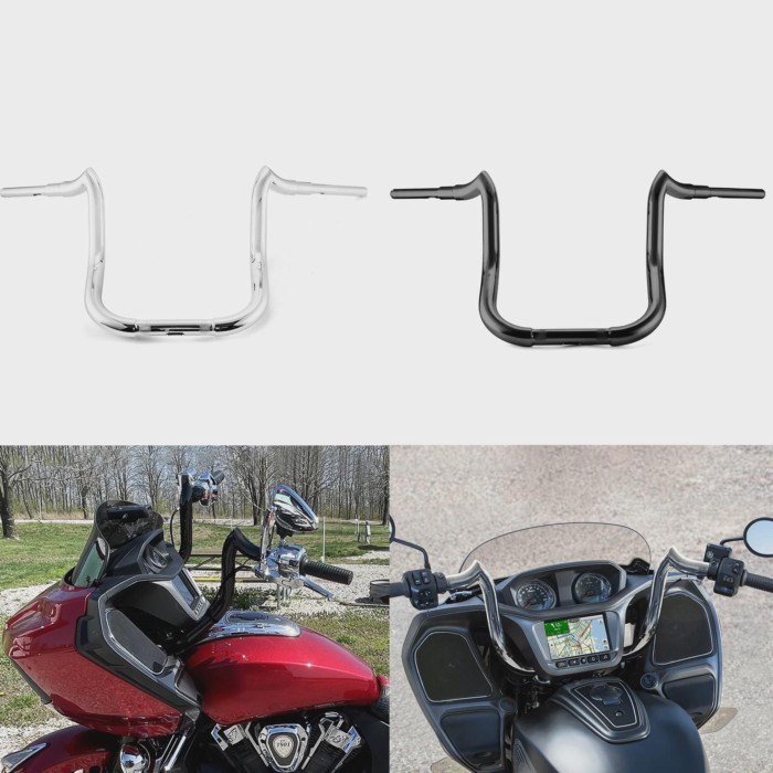 Motorcycle 14" Rise Bagger Monkey Bar-Sharp Handle Bar 1.5" Bar Diameter Handlebar Accessories for