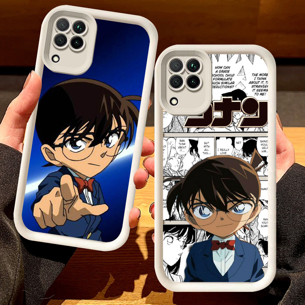 G-47 Detective Conan Casing สําหรับ Samsung Galaxy A12 A22 5G สีดําและสีขาว