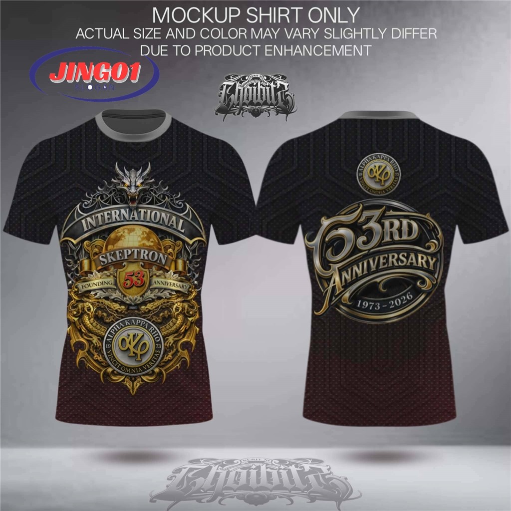 (JING01)New AKP 1973 เสื้อยืดสําหรับชาย 53rd Anniversary เสื้อยืด Full sublimation เสื้อยืดแขนสั้น B