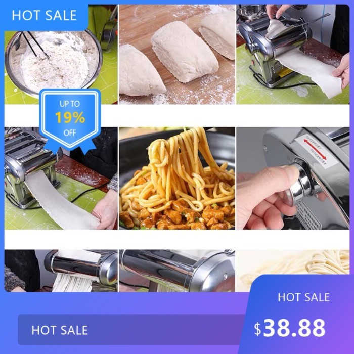 725Useful Multifunctional Electric Noodle Maker machine Single Knife Noodle Making Machine EU/AU/UK