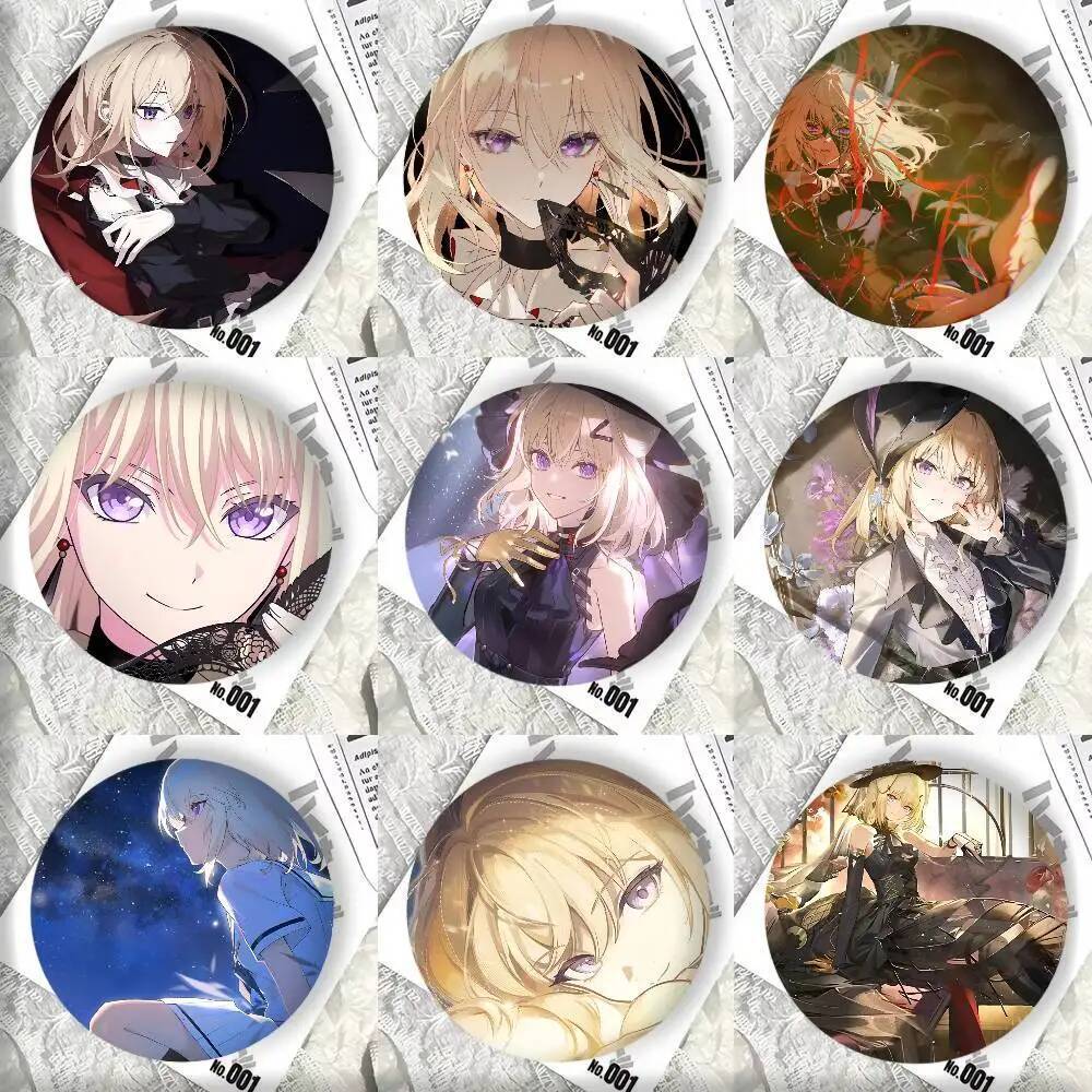 อะนิเมะสาวน่ารัก B-BanG Dream Uika Misumi Badge Tinplate รอบเลเซอร์เข็มกลัดเสื้อผ้ากระเป๋าเป้สะพายหล