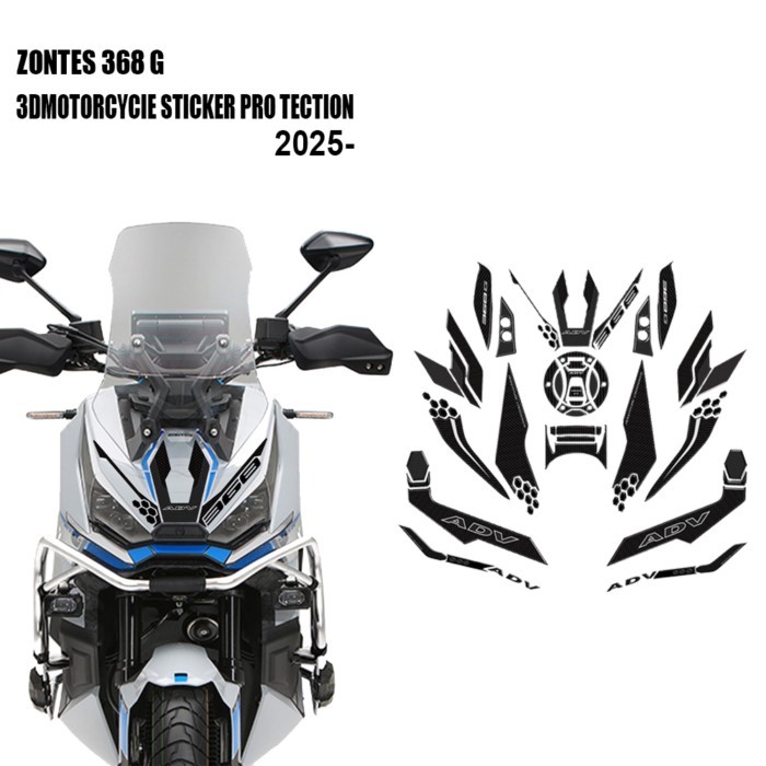 3D motorcycle sticker protection kit for Zontes compatible 368g 2025