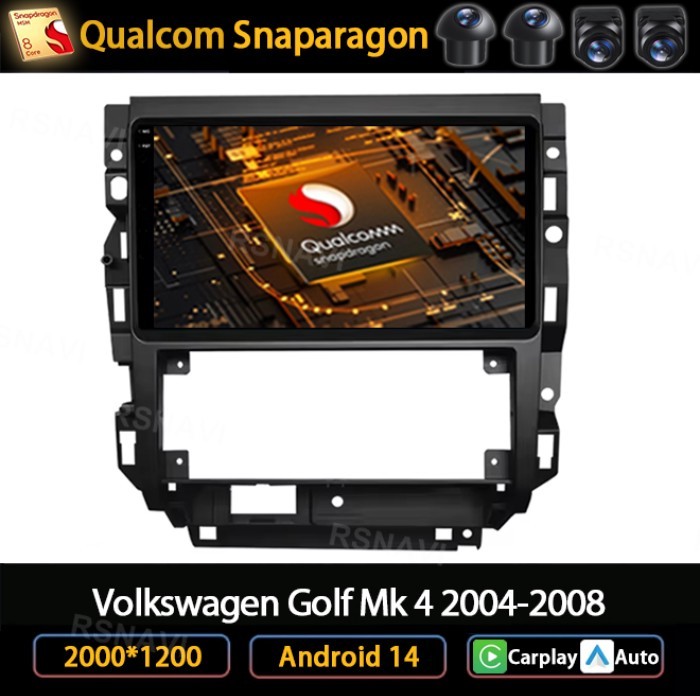 Andoird 14 Car Radio For Volkswagen VW Golf 4 Jetta MK4 Classics Bora Multimedia DSP BT Navigation