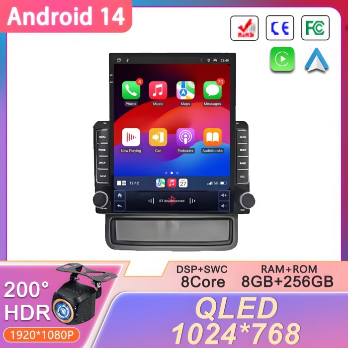 9.7 inch Android 14 For  Renault Trafic 2 do Opel Vivaro A do Nissan primastar 2006 - 2014 Stereo R