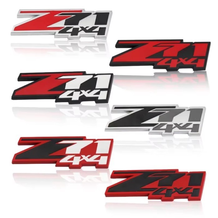 3DMetal Z71 4x4 Emblem Badge Decal Car Sticker Front Hood Grill For car letter car stickers car emb