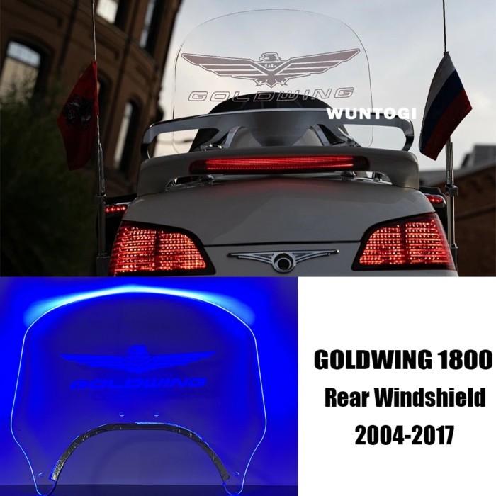 For Honda Goldwing 1800 GL1800 Motorcycle Rear Windshield Deflector Rear Windshield Goldwing 1800 G