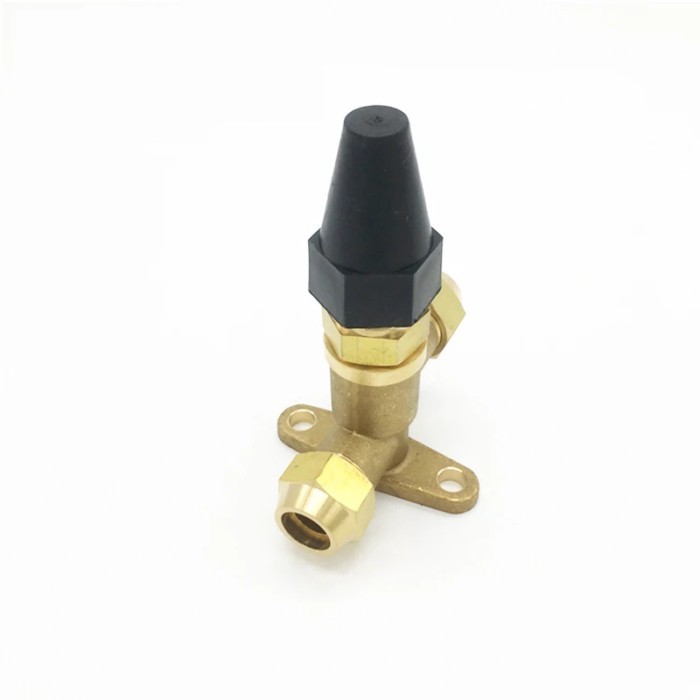 Air conditioner brass Stop valve copper straight-through valve Service valve