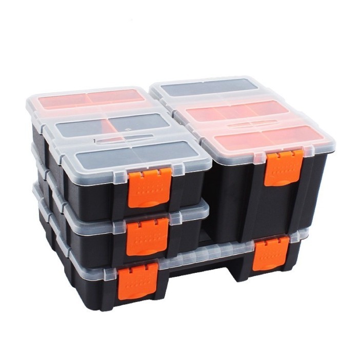 Storage Box Electronic Component Grid Screw Parts Partition Parts Box Garage Repair Organizer Tool