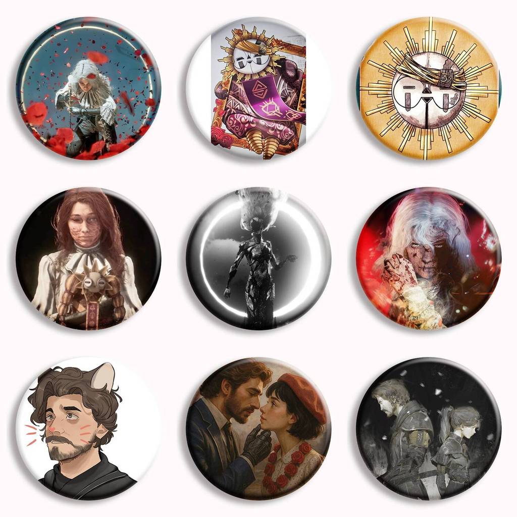 Gamer Gustave Clair Obscur Expedition 33 ปุ่มนุ่ม Pin Maelle x Gustave Fanart เข็มกลัดป้ายกระเป๋าตกแ