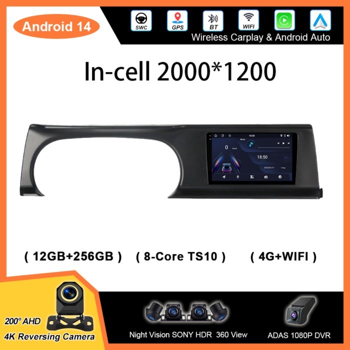 Car Android 14 Radio Stereo For Kia Seltos KX3 2020 -2021 Auto Multimedia Player GPS Navigation Tou