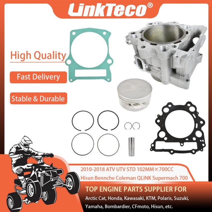 2010-2018 ATV UTV 102MM 700CC Engine Cylinder Overhaul Rebuild Kit For Hisun Bennche Coleman QLINK
