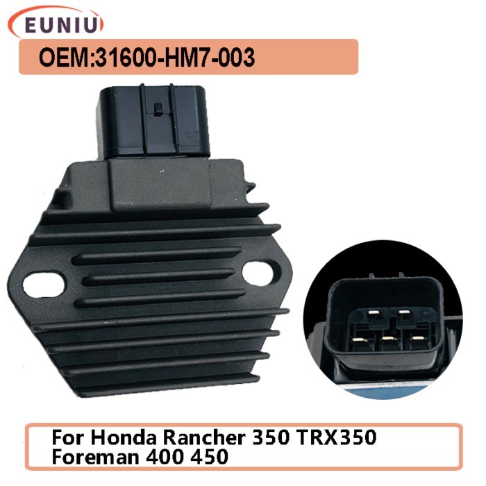 31600-HM7-003 Voltage Regulator Rectifier Replacement for Honda Rancher 350 TRX350 Foreman 400 450R