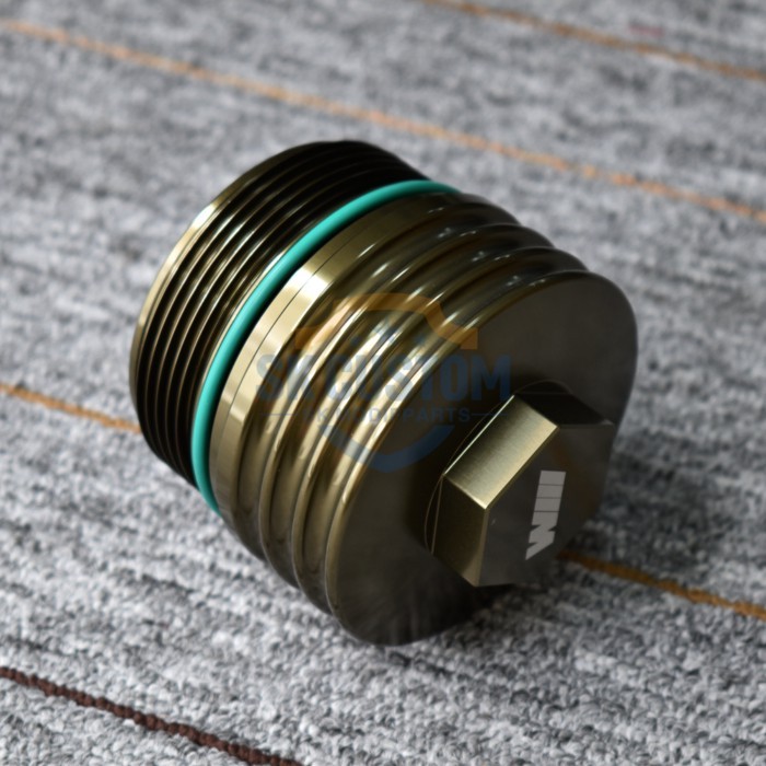 SK CUSTOM Aluminum Filter Cover Retrofit for BMW N13 Engine Oil Filter Housing 1 Series 116i 118i 3