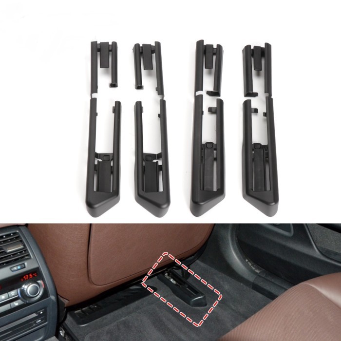 52109175063 Car Seat Rail Trim Cover Sliding Track Bonnet For BMW F10 F02 F07 GT 5 7 Series 5210917