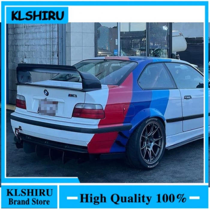 For BMW E36 M3 spoiler 1990-2000 BMW M3 series GT Style spoiler E36 Series 3 coupe ABS plastic mate