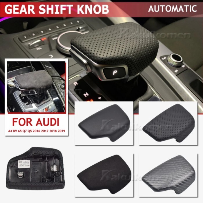 4M1713139F Auto Gear Shift Knob Cover Perforated LHD For Audi A4 B9 A5 Q7 Q5 2016 2017 2018 2019 Su