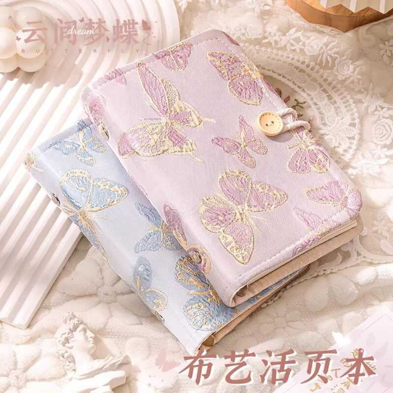 Shop Loose-leaf Led Led Led Led Ledgerที่ถอดออกได้Notepadผีเสื้อโน้ตบุ๊คIns High-value Nicheน่ารัก