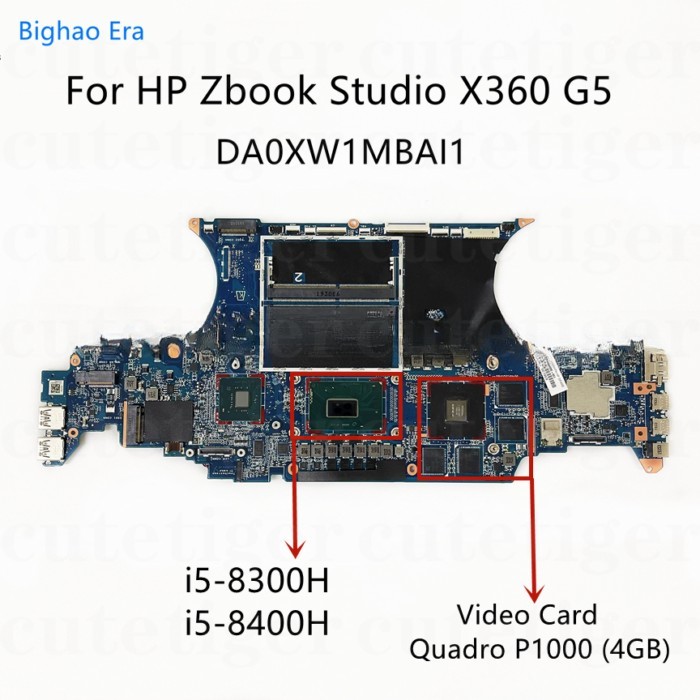 For Zbook Studio X360 G5 Main Board DA0XW1MBAI1 L32562-601