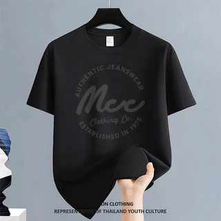 1330 CASUAL Christmas สีขาว-ดำ ผู้ชาย สตรีทแฟชั่น ลายการ์ตูน สีดําแขนสั้น คอกลม เสื้อยืด NEW YEAR OVERSIZE COOL