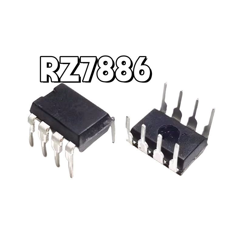 ยี่ห้อใหม่ RZ7886 In-Line DIP8 High Current มอเตอร์ไดรฟ์ชิปสามารถเข้าถึง 13A สําหรับของเล่นไฟฟ้า