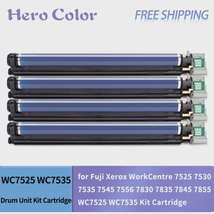 4Color WC7530 Drum Unit for Fuji Xerox WorkCentre 7525 7530 7535 7545 7556 7830 7835 7845 7855 WC75