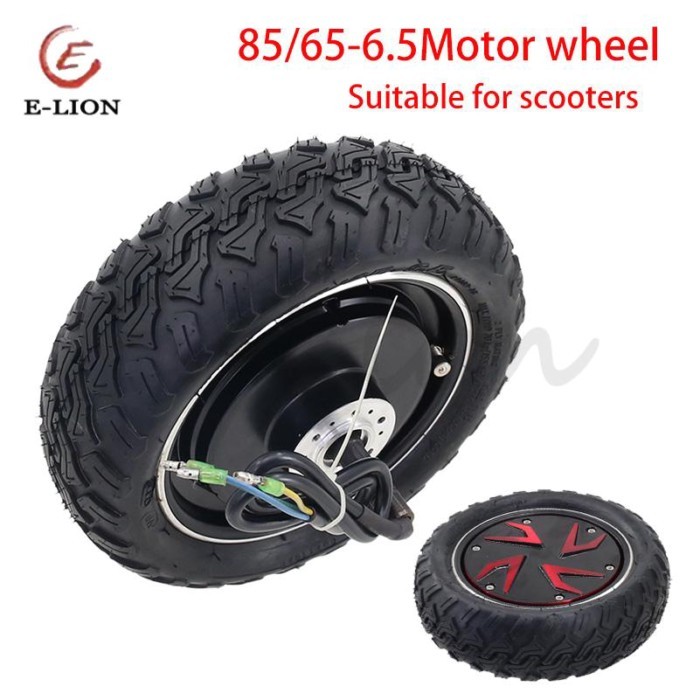 HOT 85/65-6.5 Vacuum Tyre with 48V 1000W Hub Motor for KUGOO G-Booster Electric Scooter Front  Whee