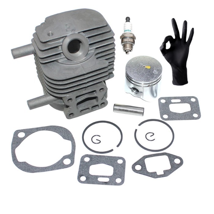 Cylinder Piston Kit For Makita RBC2511 EM2500L EM2500U EM2500UG Dolmar LT-250 MS-220 MS-250 MS-24C