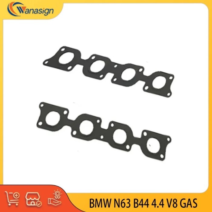 AUTO ENGINE PARTS Exhaust Manifold Gasket set For ALPINA BMW WIESMANN B7 5 6 7 X5 X6 GT MF4 4.4L V8